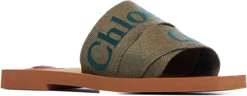 Chloé Stijlvolle Sandalen Green Dames