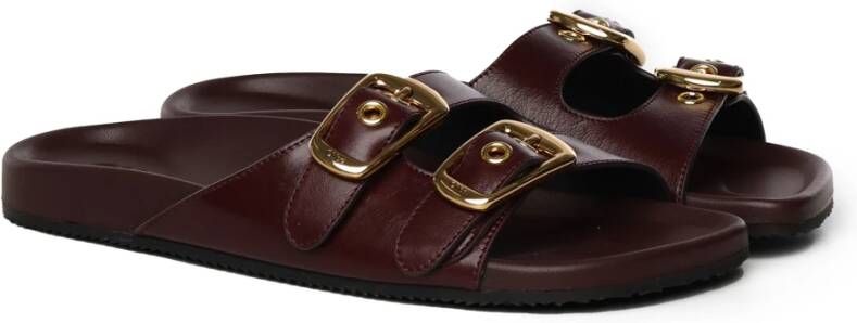 Chloé Stijlvolle Sandalen Slides Brown Dames