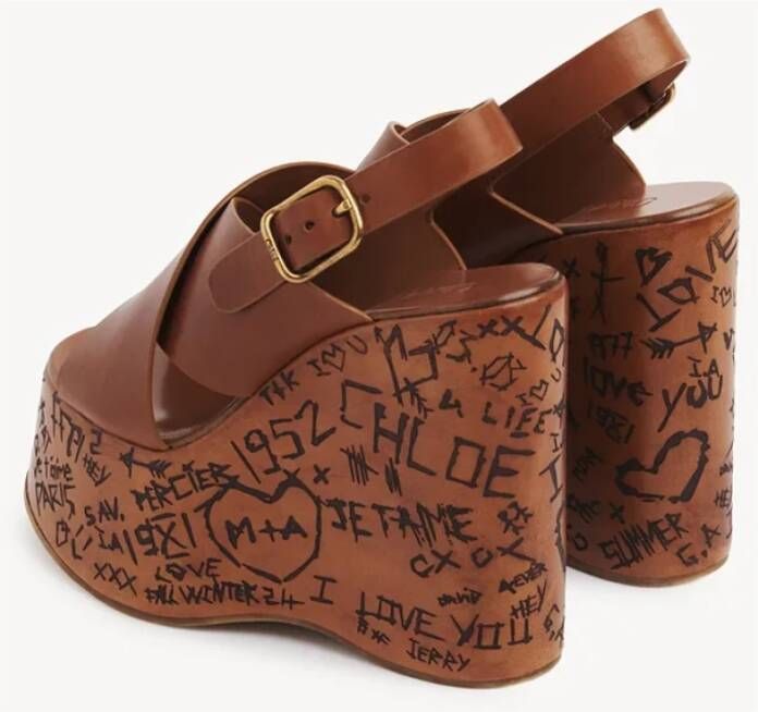 Chloé Stijlvolle Sandalen voor Zomerdagen Brown Dames