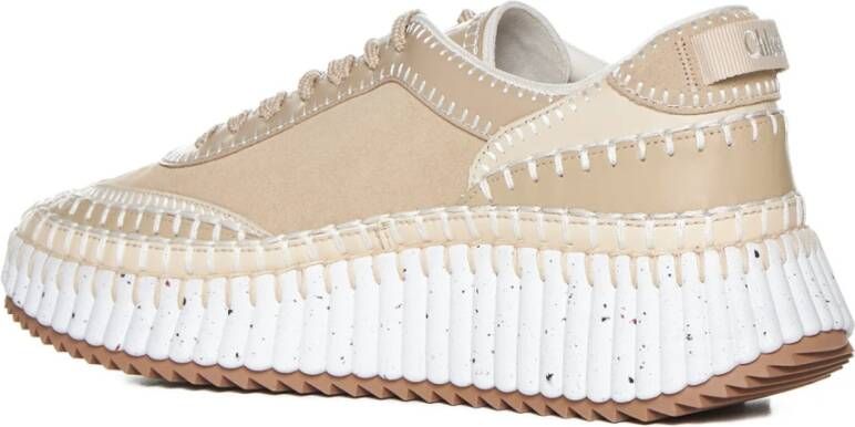 Chloé Stijlvolle Sneakers Beige Dames