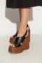 Chloé Zwarte Leren Sleehak Slingback Schoenen Black Dames - Thumbnail 6