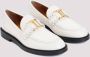Chloé Witte Leren Loafer met Gouden Detail White Dames - Thumbnail 3