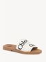 Chloé Witte Lint Sandalen Rubberen Zool White Dames - Thumbnail 3