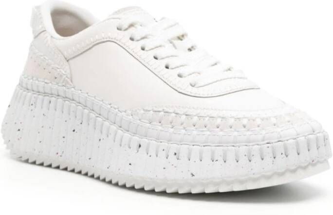 Chloé Witte Track Sole Sneakers White Dames