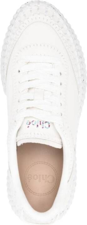 Chloé Witte Track Sole Sneakers White Dames