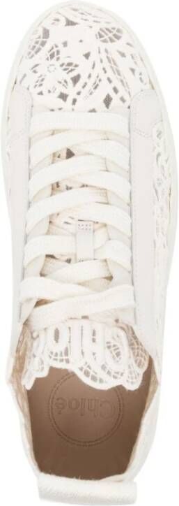 Chloé Witte Veterschoenen White Dames