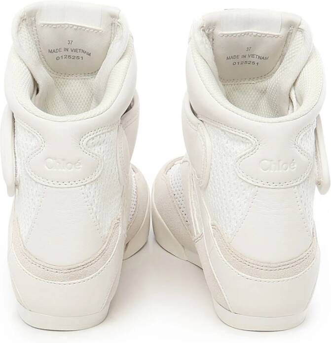 Chloé Wolkige Room Mesh Sneakers White Dames