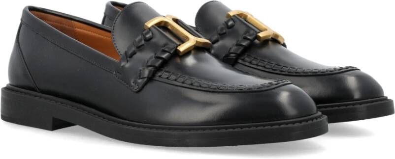 Chloé Zwarte Gesloten Marcie Loafers Schoenen Black Dames