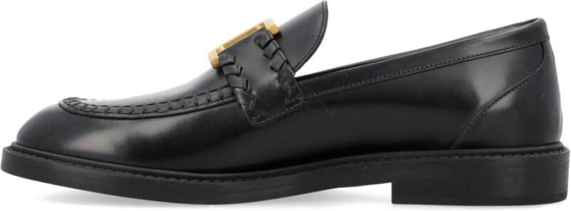 Chloé Zwarte Gesloten Marcie Loafers Schoenen Black Dames