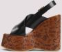 Chloé Zwarte Leren Sleehak Slingback Schoenen Black Dames - Thumbnail 3