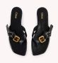 Chloé Zwarte Leren Instap Sandalen Black Dames - Thumbnail 2