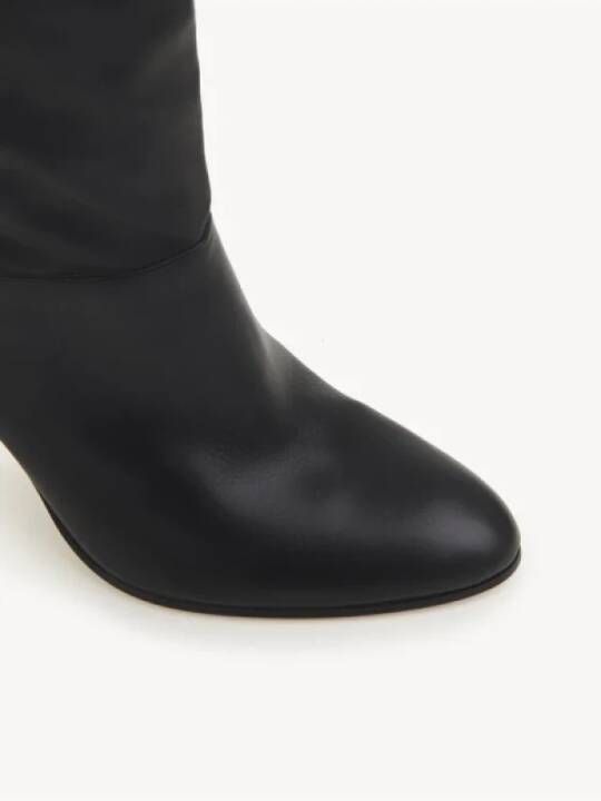 Chloé Zwarte leren laarzen Slip-On Model Black Dames