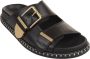 Chloé Zwarte Leren Platte Sandalen Black Dames - Thumbnail 2