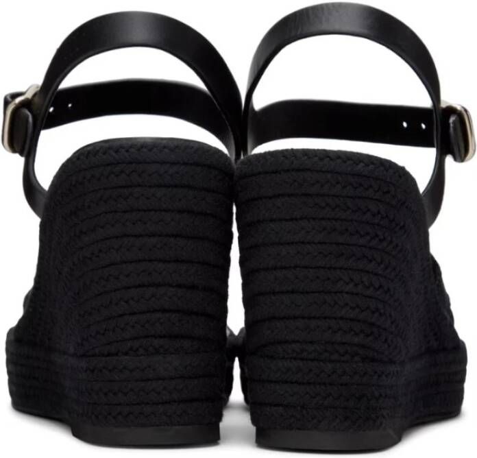 Chloé Zwarte Sleehak Sandalen Black Dames