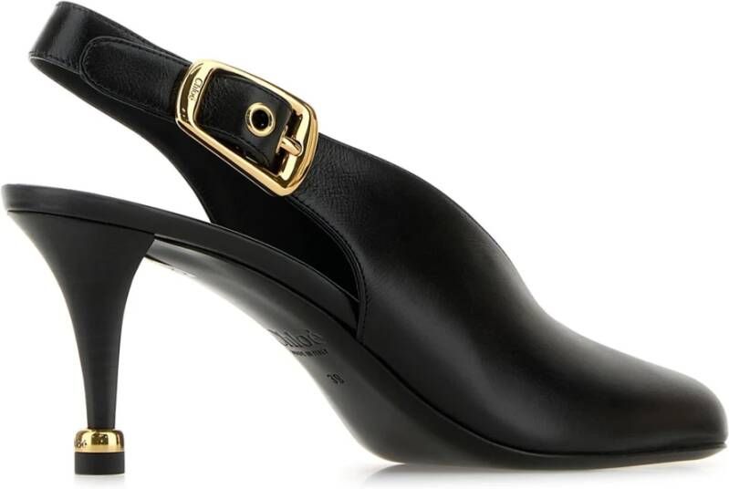 Chloé Zwarte Slingback Decollete Schoenen Black Dames