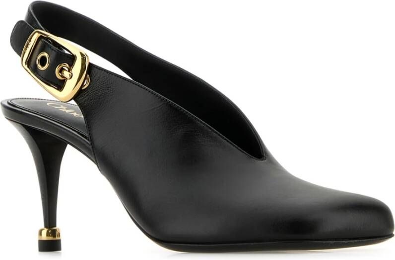 Chloé Zwarte Slingback Decollete Schoenen Black Dames