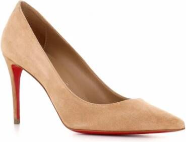 Christian Louboutin Beige Suède Hakken Pumps Beige Dames