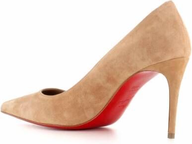 Christian Louboutin Beige Suède Hakken Pumps Beige Dames