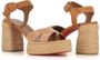 Christian Louboutin Beige Suède Sandaal met Enkelband Beige Dames - Thumbnail 2