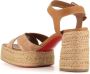 Christian Louboutin Beige Suède Sandaal met Enkelband Beige Dames - Thumbnail 4