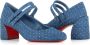 Christian Louboutin Blauwe Denim Hakken met Strass Blue Dames - Thumbnail 2