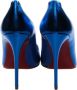 Christian Louboutin Blauwe Gelamineerde Hoge Hak Pumps Blue Dames - Thumbnail 3