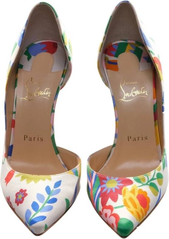 Christian Louboutin Bloemige hoge hakken Multicolor Dames