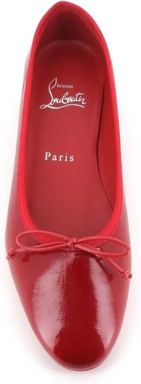 Christian Louboutin Bordeaux Platte Ballerina Schoenen Red Dames