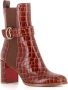 Christian Louboutin Brandy Krokodil Chelsea Laarzen Brown Dames - Thumbnail 3