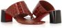 Christian Louboutin Bruin Leren Krokodillenprint Sandalen Brown Dames - Thumbnail 2