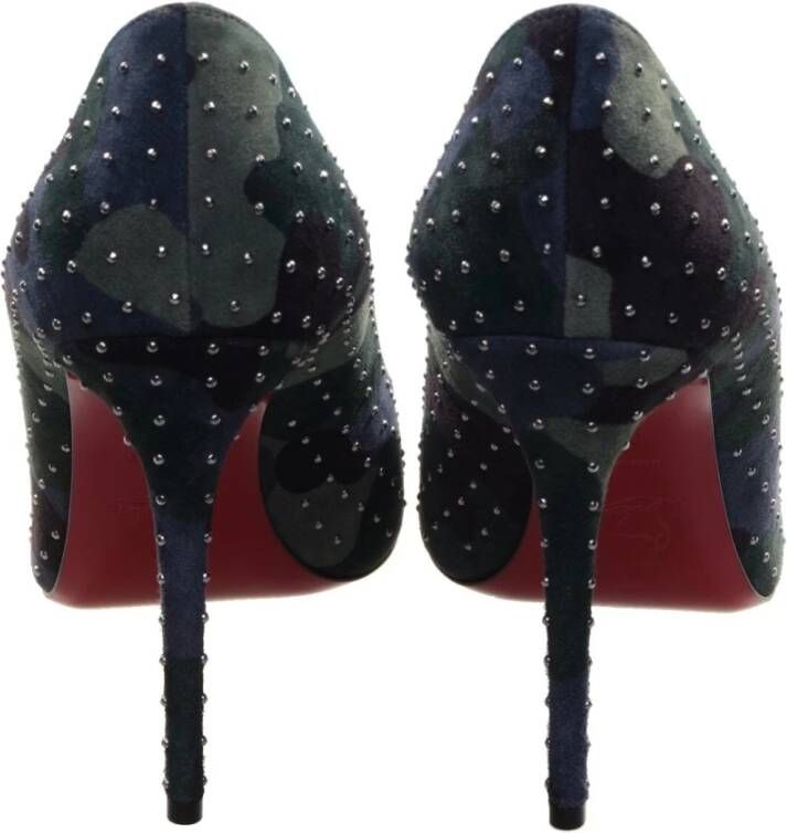 Christian Louboutin Camouflage High Heel Pumps met Micro Studs Multicolor Dames