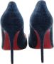 Christian Louboutin Denim High Heel Pumps Blue Dames - Thumbnail 3