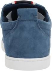 Christian Louboutin Denim Kalfsleren Sneakers Made in Italy Blue Heren