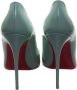 Christian Louboutin Elegante Groene Lakleren Hoge Hak Pumps Green Dames - Thumbnail 3