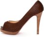 Christian Louboutin Bruine Leren Pumps Elegante Stijl Brown Dames - Thumbnail 7