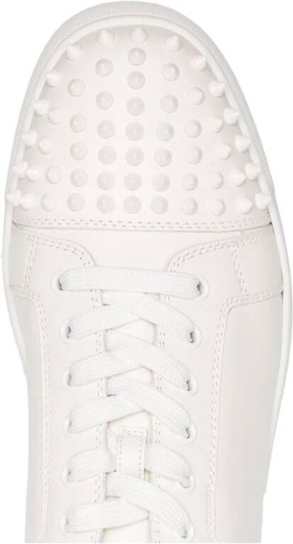 Christian Louboutin Junior Spikes Sneakers White Heren