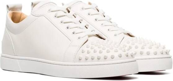 Christian Louboutin Junior Spikes Sneakers White Heren