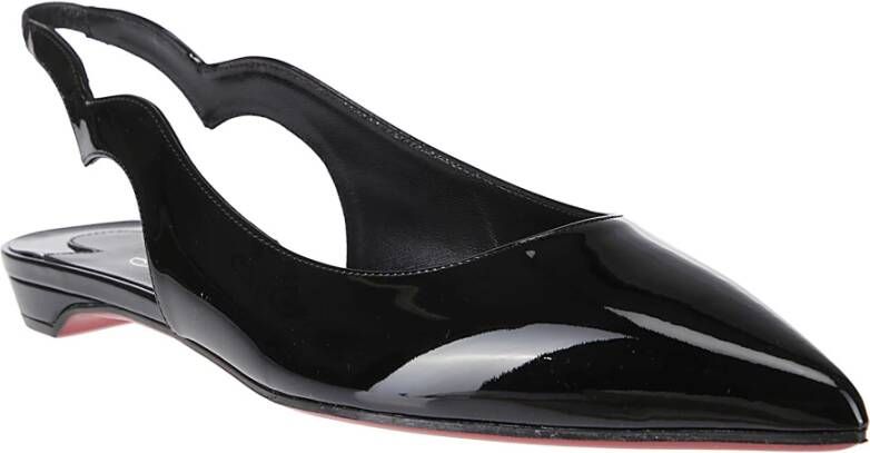 Christian Louboutin Lakleren balletflats met rode zool Black Dames