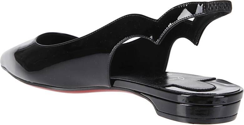 Christian Louboutin Lakleren balletflats met rode zool Black Dames