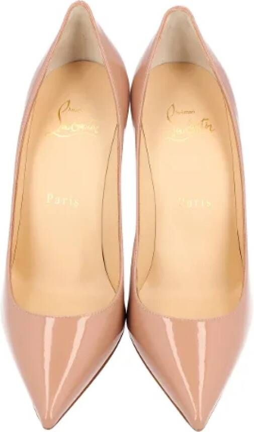 Christian Louboutin Leather heels Beige Dames