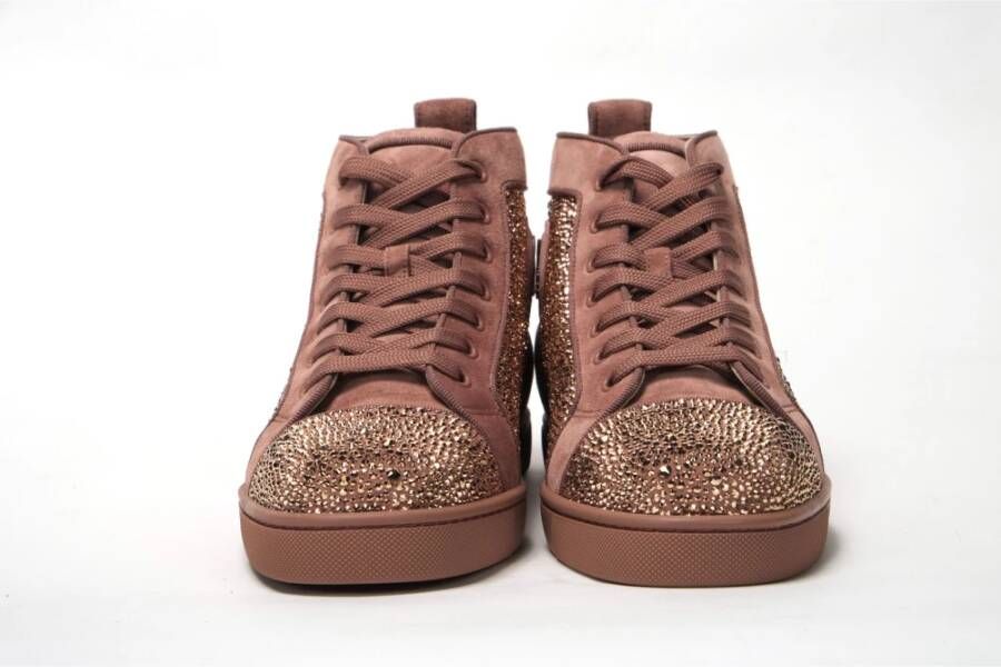 Christian Louboutin Luxe Louis Orlato Flat Veau Sneakers Brown Heren