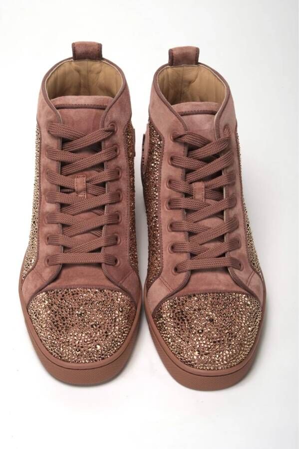 Christian Louboutin Luxe Louis Orlato Flat Veau Sneakers Brown Heren