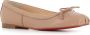 Christian Louboutin Nude Leren Ballerina Flats Beige Dames - Thumbnail 3