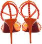 Christian Louboutin Oranje Lakleren Strappy Hoge Hakken Orange Dames - Thumbnail 3