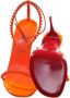 Christian Louboutin Oranje Lakleren Strappy Hoge Hakken Orange Dames - Thumbnail 4