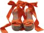 Christian Louboutin Oranje Woestijn Wrap High Heel Sleehakken Orange Dames - Thumbnail 2