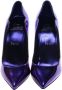 Christian Louboutin Paarse hoge hakken met geschulpte rand Purple Dames - Thumbnail 2