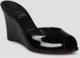 Christian Louboutin Patentleren Sleehak Muiltjes Black Dames - Thumbnail 2