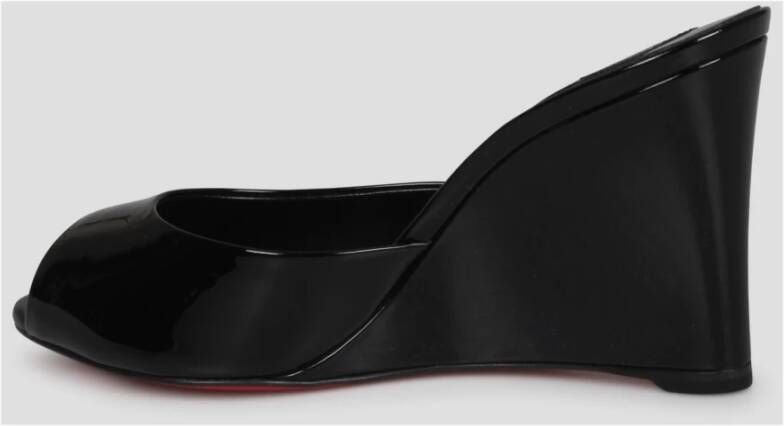 Christian Louboutin Patentleren Sleehak Muiltjes Black Dames