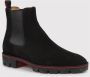 Christian Louboutin Platte Enkellaarzen Trekking Model Black Heren - Thumbnail 2